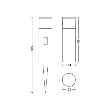 Philips - LED RGBW Димируем екстериорен лампа Hue CALLA LED/8W/24V IP65