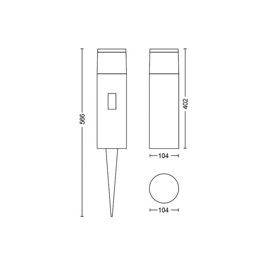 Philips - LED RGBW Димируем екстериорен лампа Hue CALLA LED/8W/24V IP65