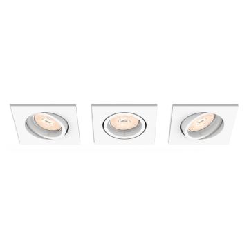 Philips - К-кт 3x Лампа за вграждане 1xGU10/5,5W/230V