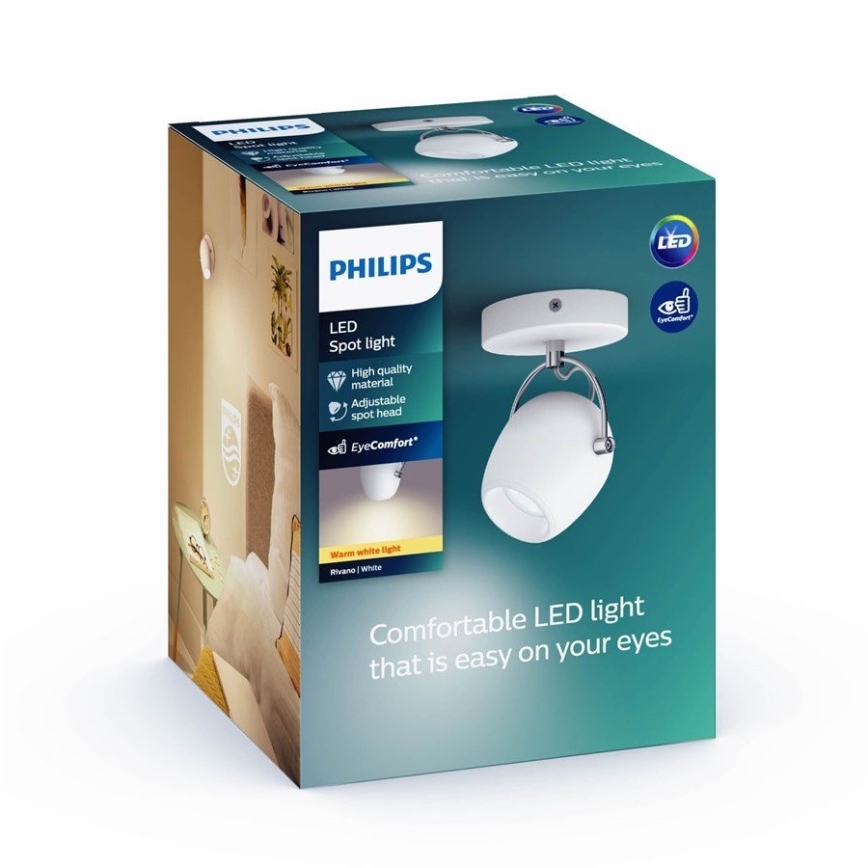 Philips 50611/31/P0 - LED Спот RIVANO LED/4,3W/230V