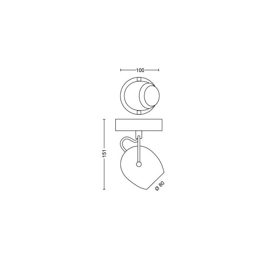 Philips 50611/31/P0 - LED Спот RIVANO LED/4,3W/230V