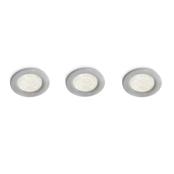 Philips 59100/87/16 - Комплект 3x LED Точково вградена лампа MYLIVING SCEPTRUM LED/3W/230V