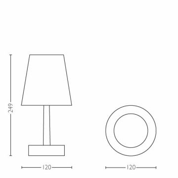 Philips - LED Детска Настолна лампа 1xLED/0,6W/3xAA
