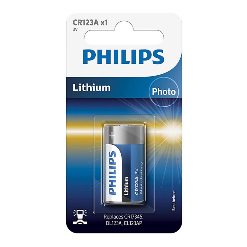 Philips CR123A/01B - Литиева батерияCR123A MINICELLS 3V 1600mAh