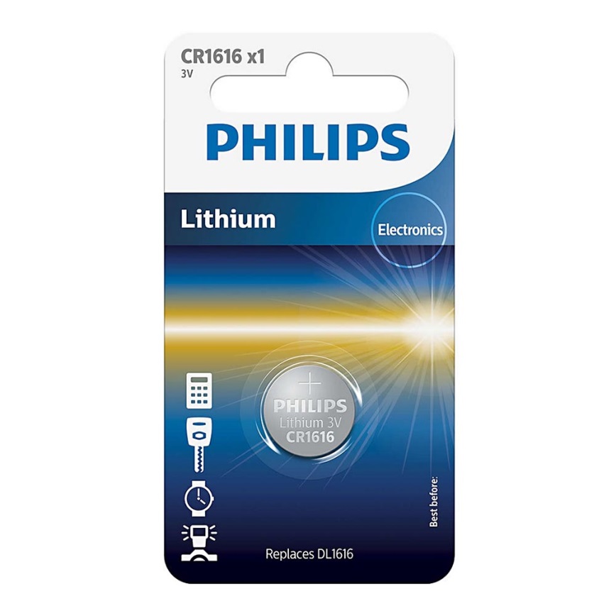 Philips CR1616/00B - Литиева батерия плоска CR1616 MINICELLS 3V 52mAh