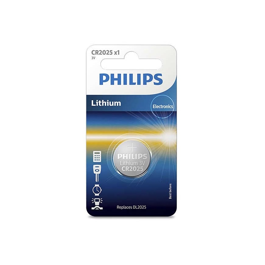 Philips CR2025/01B - Литиева батерия CR2025 MINICELLS 3V 165mAh