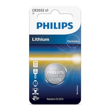 Philips CR2032/01B - Литиева батерия плоска CR2032 MINICELLS 3V 240mAh