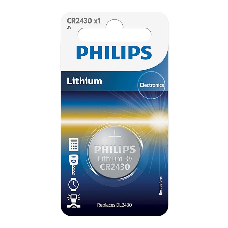 Philips CR2430/00B - Литиева батерия плоска CR2430 MINICELLS 3V 300mAh