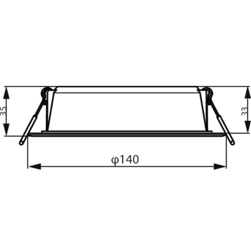 Philips - Лампа за вграждане MESON LED/12,5W/230V 6500K