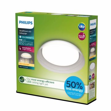 Philips - LED Димируем плафон FLETA LED/10W/230V 2700K прозрачен