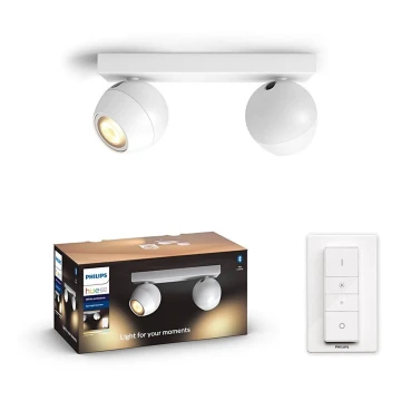 Philips - LED Димируем спот Hue BUCKRAM 2xGU10/5W/230V