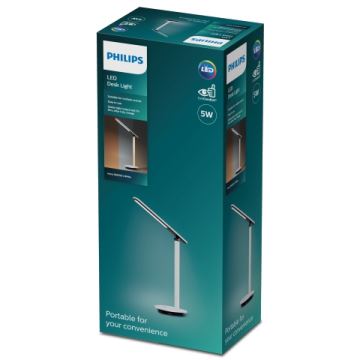Philips - LED Димируема сензорна настолна лампа ROCK LED/5W/5V 1800mAh