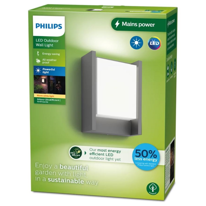 Philips - LED Екстериорен аплик ARBOUR LED/3,8W/230V IP44