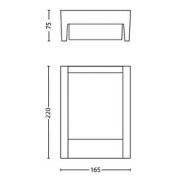 Philips - LED Екстериорен аплик ARBOUR LED/3,8W/230V IP44