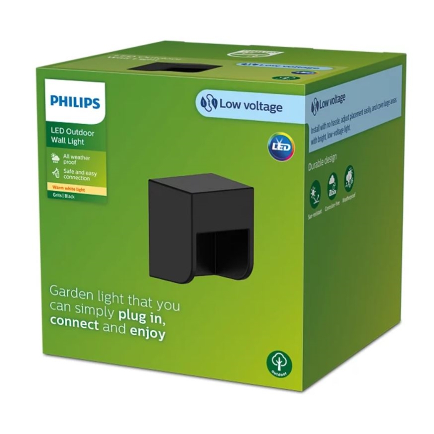 Philips - LED Екстериорен аплик GRITS LED/1,5W/24V IP44