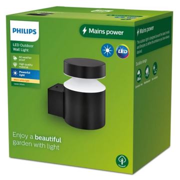 Philips - LED Екстериорен аплик LAVEN LED/6W/230V 2700K IP44