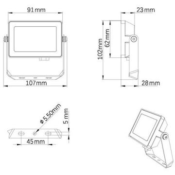 Philips - LED Екстериорен прожектор PROJECTLINE LED/10W/230V IP65 4000K