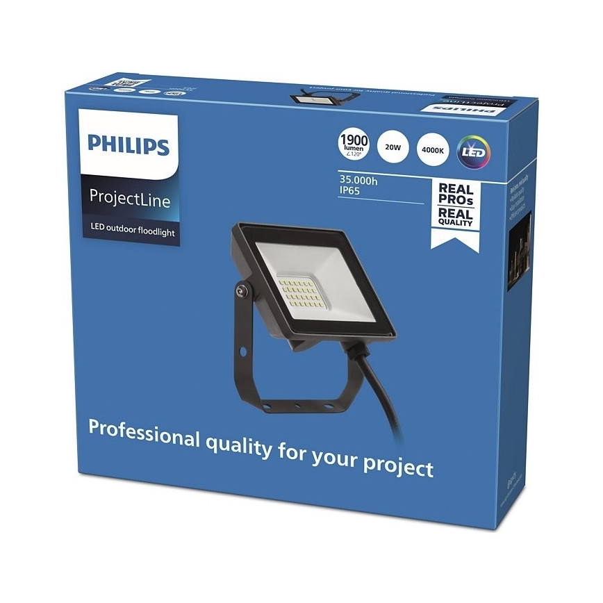 Philips - LED Екстериорен прожектор PROJECTLINE LED/20W/230V IP65 4000K