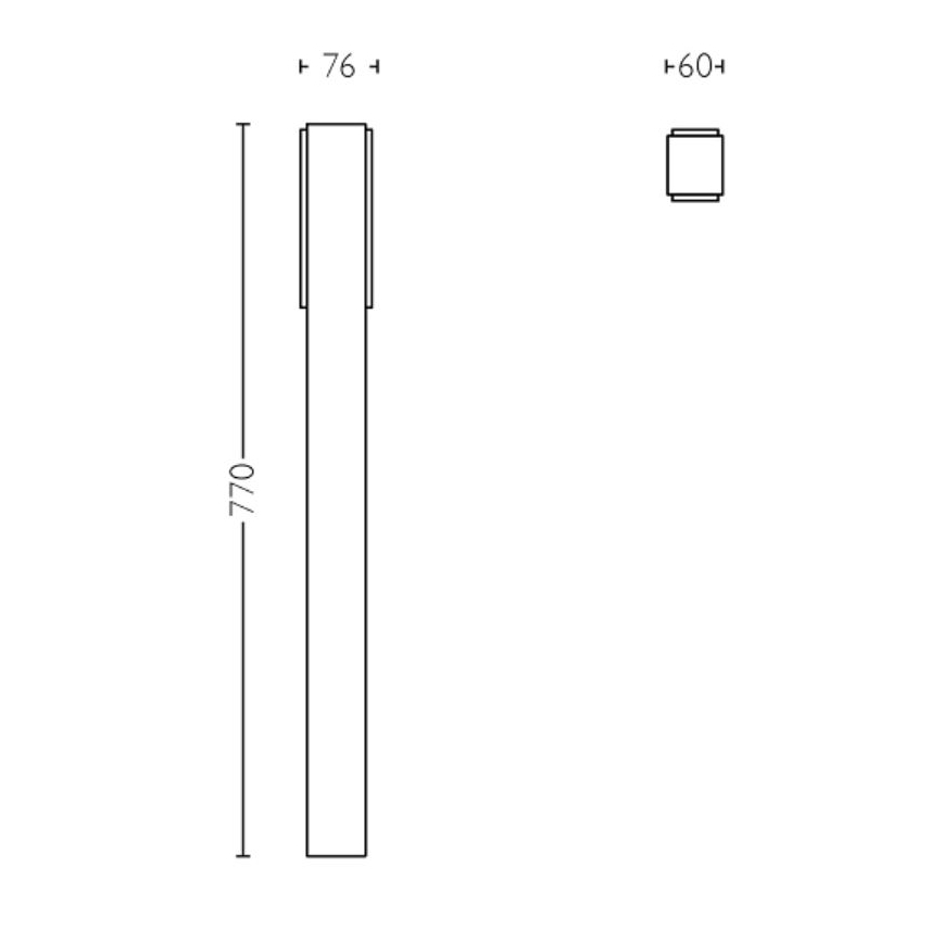 Philips - LED Екстериорна лампа STRATOSPHERE LED/3,8W/230V 77 см 4000K IP44