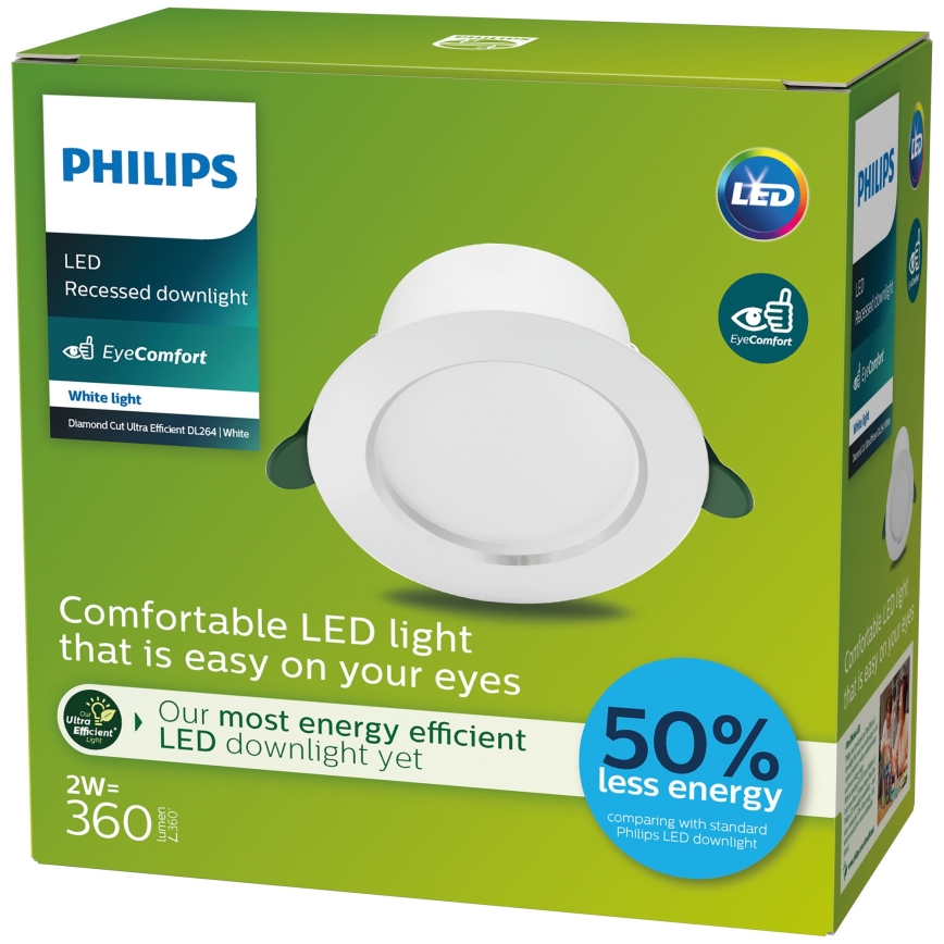 Philips - LED Лампа за окачен таван LED/2W/230V 4000K