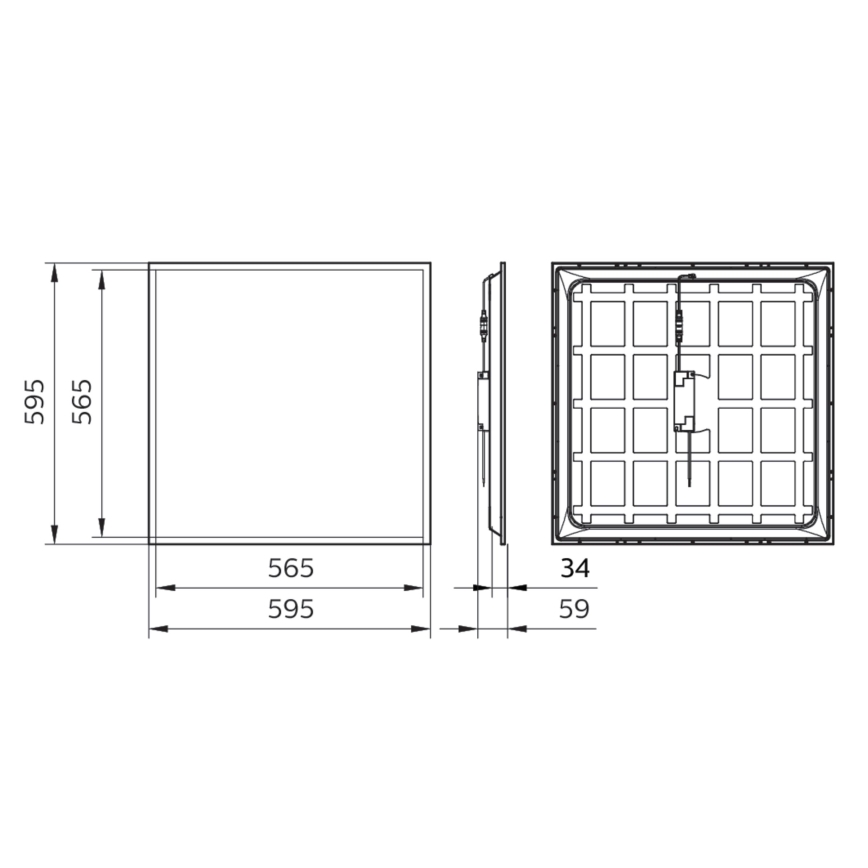 Philips - LED панел за окачен таван LED/34W/230V 4000K UGR&lt;22 IP40