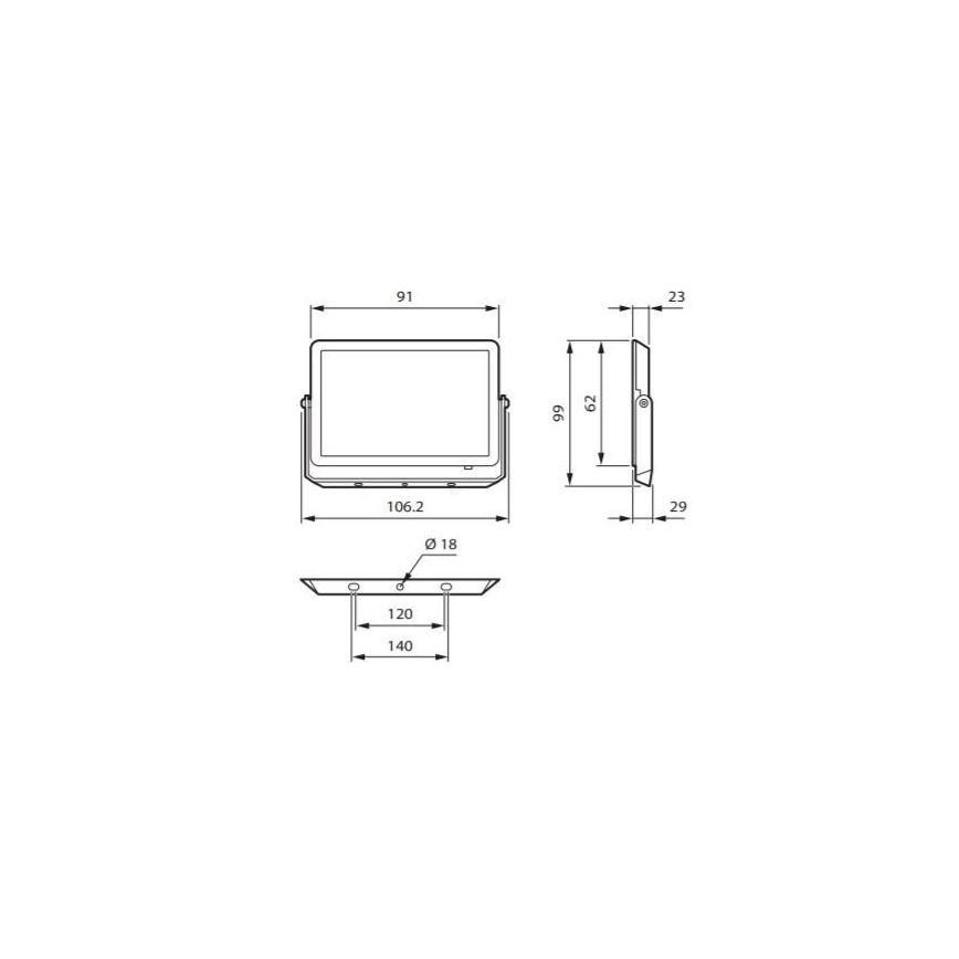 Philips - LED Прожектор DECOFLOOD LED/10W/230V IP65