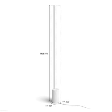 Philips - LED RGBW Димируем лампион Hue SIGNE LED/29W/230V 2000-6500K бял