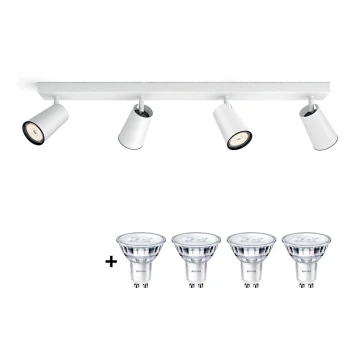 Philips - LED Точково осветление, луна 4xGU10/5,5W/230V