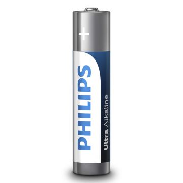 Philips LR03E4B/10 - 4 бр. Алкална батерия AAA ULTRA ALKALINE 1,5V 1250mAh