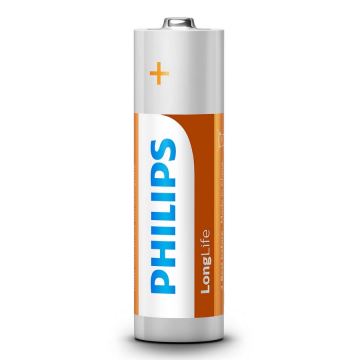 Philips R6L4F/10 - 4 бр. Батерия, цинков-хлорид AA LONGLIFE 1,5V 900mAh