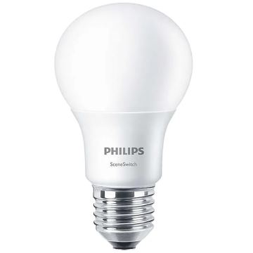 Philips SCENE SWITCH - LED крушка E27/9,5W/230V 2700K/4000K