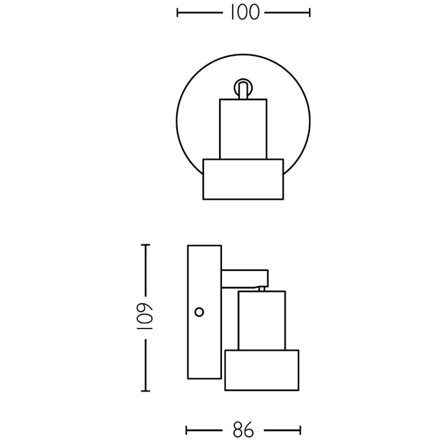 Philips - Спот CONDUIT 1xGU10/5W/230V черен/месинг