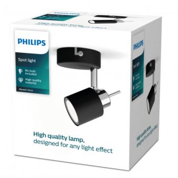 Philips - Спот 1xGU10/35W/230V черен