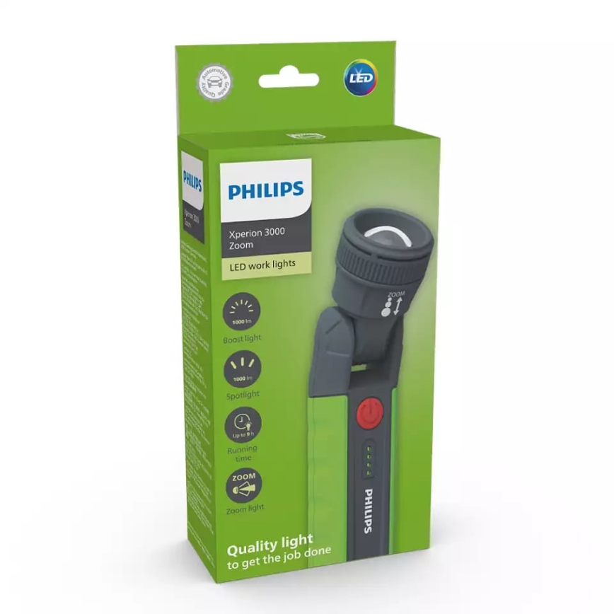 Philips X30ZOOMX1 - LED Димируем rechargeable flashlight XPERION LED/6W/3,7V 1000 lm 2500 mAh IP54