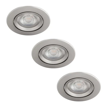 Philips - К-кт 3бр. LED димируеми лунички LED/5W/230V 2700K