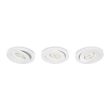 Philips - К-кт 3x LED Димируема лампа за вграждане/4,5W/230V