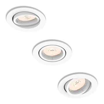 Philips - Комплект 3x Таванна лампа 1xGU10/5,5W/230V