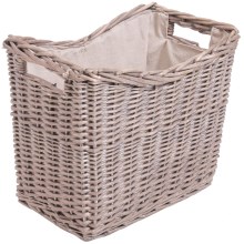 Плетена кошница за дърва с дръжки 40x45 см