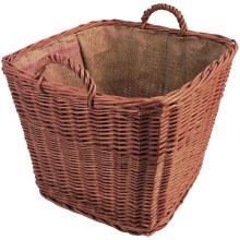 Плетена кошница за дърва с дръжки 43x51 см