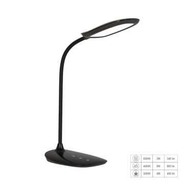 Prezent 31218 - LED Димируем докосване flexible настолна лампа HEKA LED/10W/230V 3000-6500K