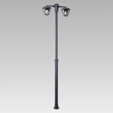 Prezent 39031 - Екстериорна лампа SPLIT 2xE27/60W/230V IP44