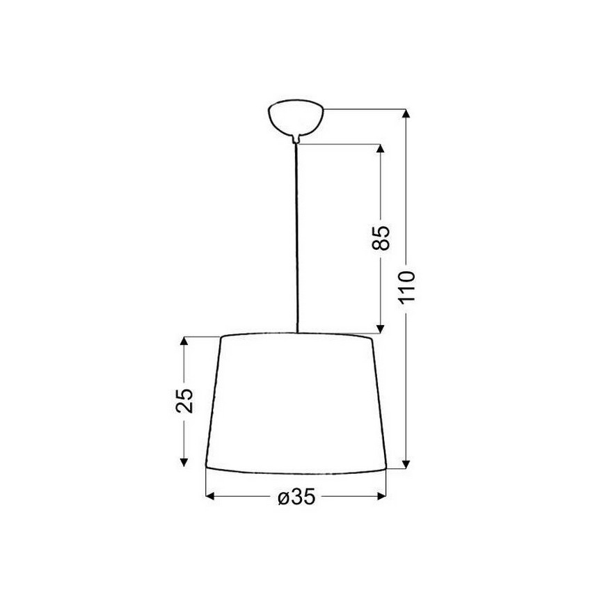 Полилей на въже ORLANDO 1xE27/60W/230V