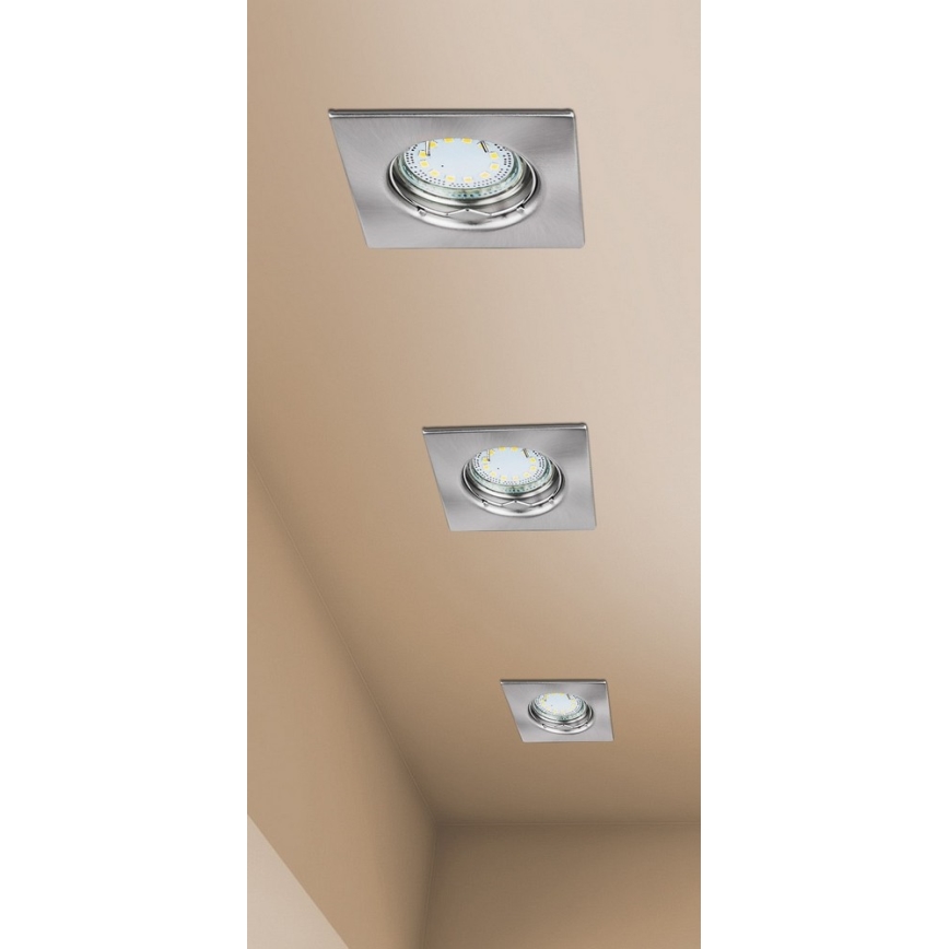 Rabalux - К-кт 3xLED Лампа за вграждане в баня 3xGU10/3W/230V IP44