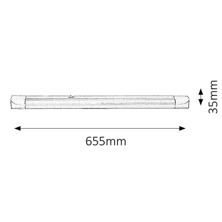 Rabalux - LED Лампа за под кухненски шкаф 1xG13/18W/230V 65,5 см