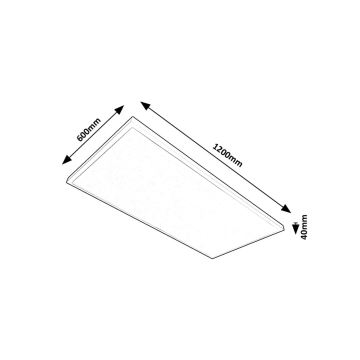 Rabalux - LED Панел за повърхностен монтаж LED/80W/230V 4000K 120x60 см