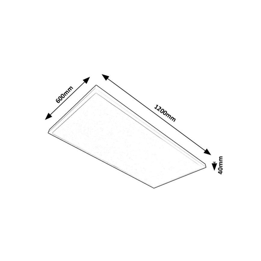 Rabalux - LED Панел за повърхностен монтаж LED/80W/230V 4000K 120x60 см