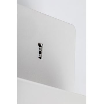 Rabalux - Аплик с рафт и USB port 1xGU10/25W/230V бял