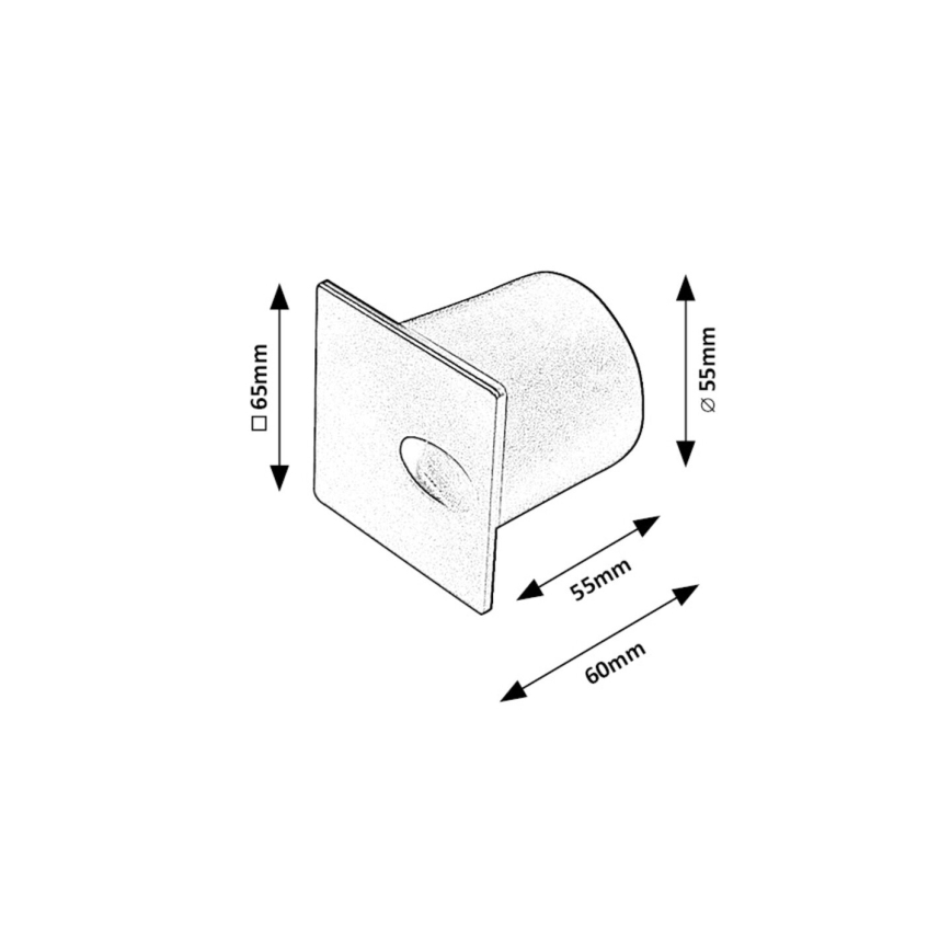 Rabalux - LED Екстериорна лампа за стълбище LED/3W/230V IP54 3000K черен