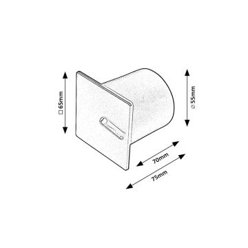 Rabalux - LED Лампа за стълбище LED/3W/230V 3000K черен