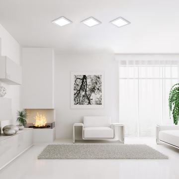 Rabalux - LED Лампа за окачен таван LED/3W/230V 9x9 см бял